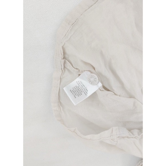 Johnny Was Biya Size L Embroidered Peasant Blouse White Crepe Cotton PLS READ - Picture 7 of 8